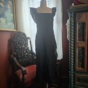Black Linen Reformation Dress